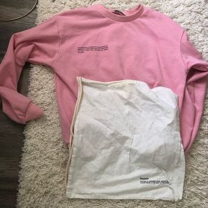 Pangaia pink sweatshirt